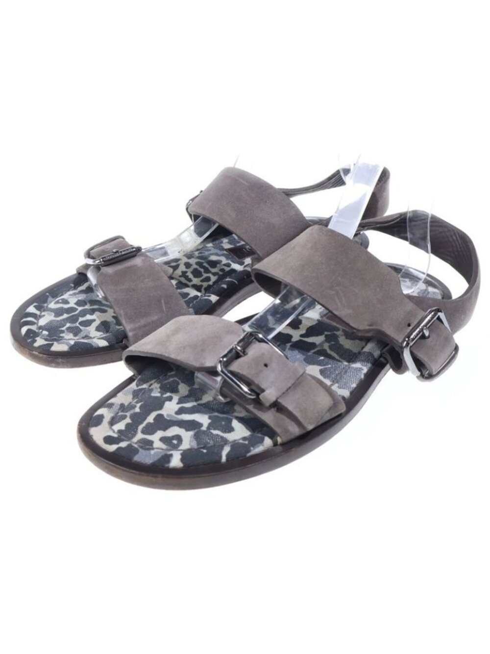 Louis Vuitton Sandals Slippers Suede Leopard Print - Picture 2 of 6